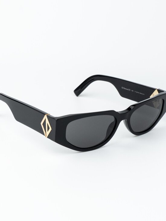 Dior Women Sunglasses Black Grey Cat Eye CD DIAMOND S7I 10A0 NEW AUTHENTIC main image 9